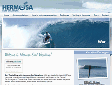 Tablet Screenshot of hermosasurfvacations.com